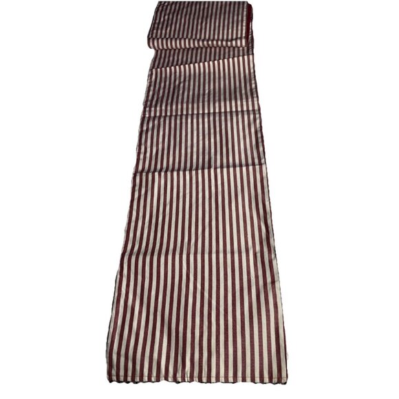 Robert Stanley Striped Ticking Jingle Bell Table Runner 14”x72” Cottage Festival - Picture 8 of 10